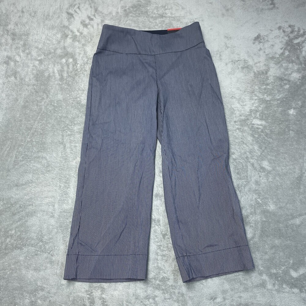 S.C.& CO. Women's M Tummy Control Pants Navy e1091
